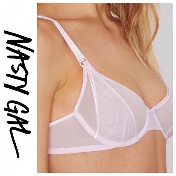 Nasty Gal Other - 💕SALE💕NWT Nasty Gal Pink Aria Mesh Bra